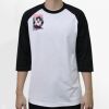 Raglan 3/4 Roundneck Shirt (White Body) Thumbnail