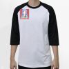 Raglan 3/4 Roundneck Shirt (White Body) Thumbnail