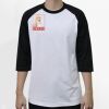 Raglan 3/4 Roundneck Shirt (White Body) Thumbnail