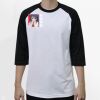 Raglan 3/4 Roundneck Shirt (White Body) Thumbnail