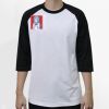 Raglan 3/4 Roundneck Shirt (White Body) Thumbnail