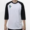Raglan 3/4 Roundneck Shirt (White Body) Thumbnail
