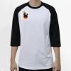 Raglan 3/4 Roundneck Shirt (White Body) Thumbnail