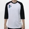 Raglan 3/4 Roundneck Shirt (White Body) Thumbnail