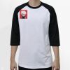 Raglan 3/4 Roundneck Shirt (White Body) Thumbnail