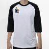 Raglan 3/4 Roundneck Shirt (White Body) Thumbnail
