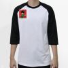 Raglan 3/4 Roundneck Shirt (White Body) Thumbnail