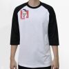 Raglan 3/4 Roundneck Shirt (White Body) Thumbnail
