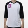 Raglan 3/4 Roundneck Shirt (White Body) Thumbnail