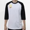 Raglan 3/4 Roundneck Shirt (White Body) Thumbnail