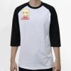 Raglan 3/4 Roundneck Shirt (White Body) Thumbnail