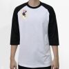 Raglan 3/4 Roundneck Shirt (White Body) Thumbnail