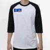 Raglan 3/4 Roundneck Shirt (White Body) Thumbnail