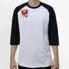 Raglan 3/4 Roundneck Shirt (White Body) Thumbnail