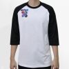 Raglan 3/4 Roundneck Shirt (White Body) Thumbnail