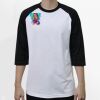Raglan 3/4 Roundneck Shirt (White Body) Thumbnail