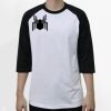 Raglan 3/4 Roundneck Shirt (White Body) Thumbnail