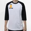 Raglan 3/4 Roundneck Shirt (White Body) Thumbnail