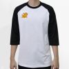 Raglan 3/4 Roundneck Shirt (White Body) Thumbnail