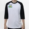 Raglan 3/4 Roundneck Shirt (White Body) Thumbnail