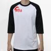 Raglan 3/4 Roundneck Shirt (White Body) Thumbnail