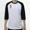 Raglan 3/4 Roundneck Shirt (White Body) Thumbnail