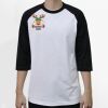 Raglan 3/4 Roundneck Shirt (White Body) Thumbnail