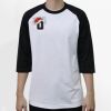 Raglan 3/4 Roundneck Shirt (White Body) Thumbnail