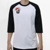 Raglan 3/4 Roundneck Shirt (White Body) Thumbnail