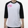Raglan 3/4 Roundneck Shirt (White Body) Thumbnail