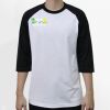 Raglan 3/4 Roundneck Shirt (White Body) Thumbnail