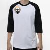 Raglan 3/4 Roundneck Shirt (White Body) Thumbnail