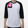 Raglan 3/4 Roundneck Shirt (White Body) Thumbnail