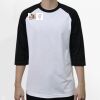 Raglan 3/4 Roundneck Shirt (White Body) Thumbnail