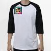 Raglan 3/4 Roundneck Shirt (White Body) Thumbnail