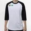 Raglan 3/4 Roundneck Shirt (White Body) Thumbnail
