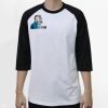 Raglan 3/4 Roundneck Shirt (White Body) Thumbnail