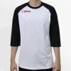 Raglan 3/4 Roundneck Shirt (White Body) Thumbnail