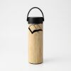 Bamboo Tumbler with Portable Black Lid Thumbnail