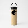 Bamboo Tumbler with Portable Black Lid Thumbnail